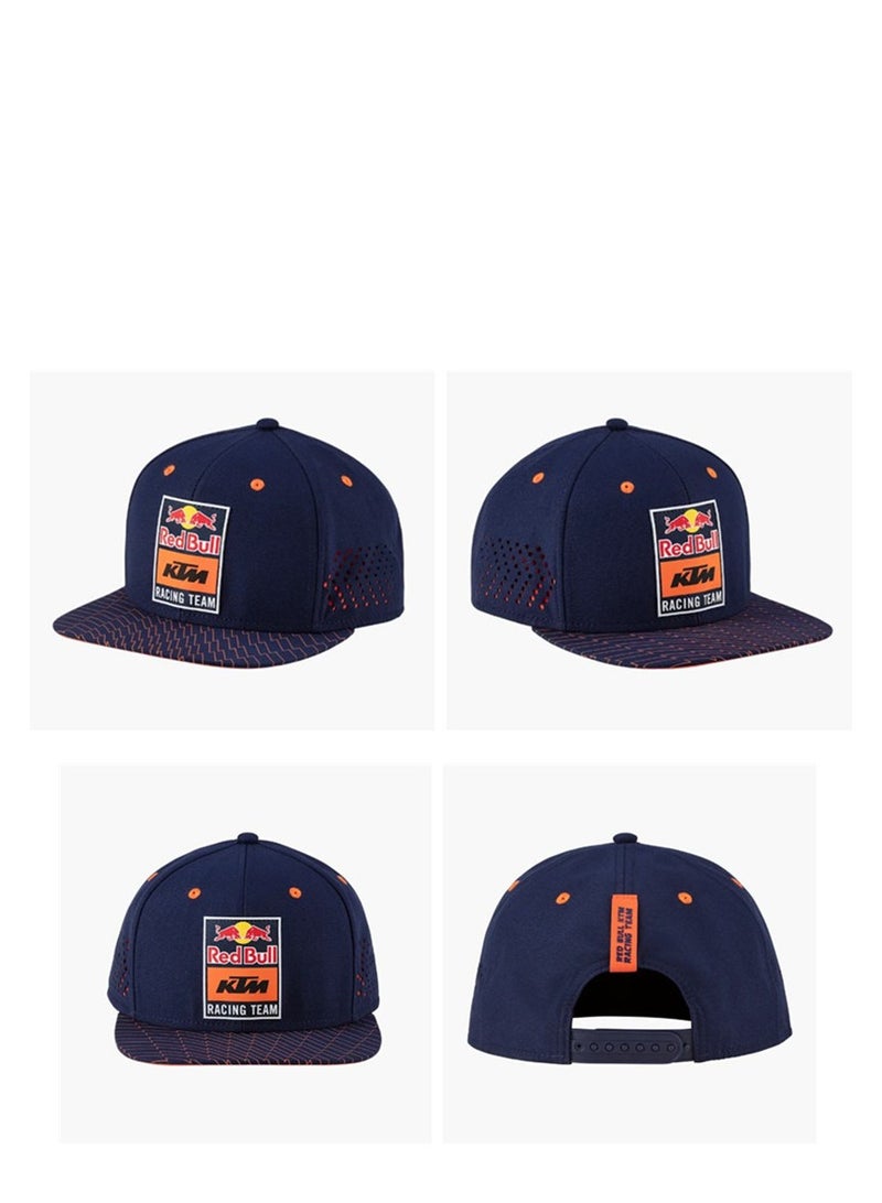 Red Bull KTM Racing Team Co - branded Flat - Brim Baseball Cap