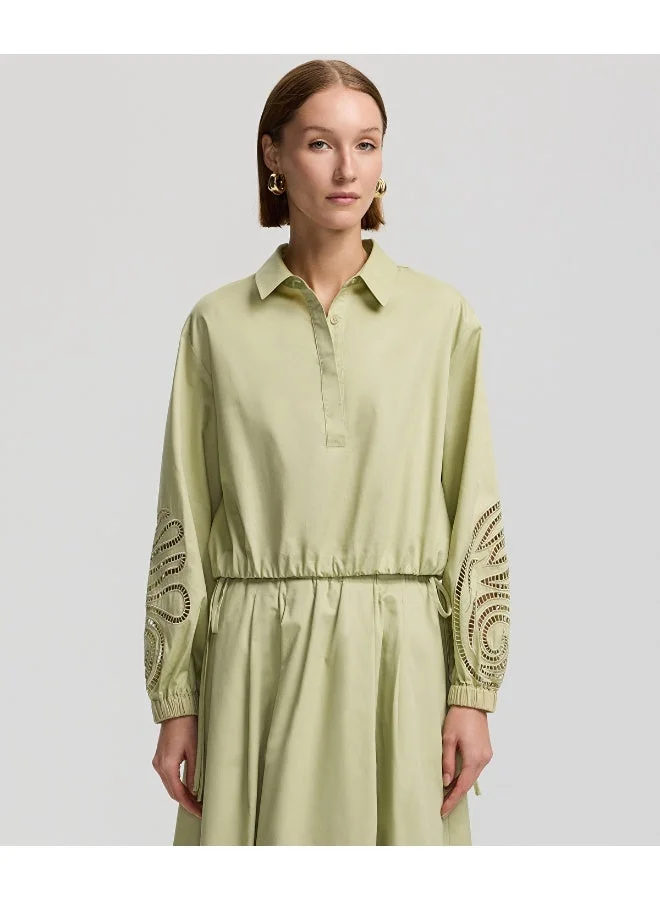 ابيكول قميص بحافة مطاطية