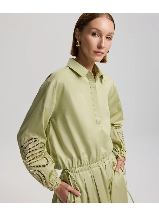 ابيكول قميص بحافة مطاطية