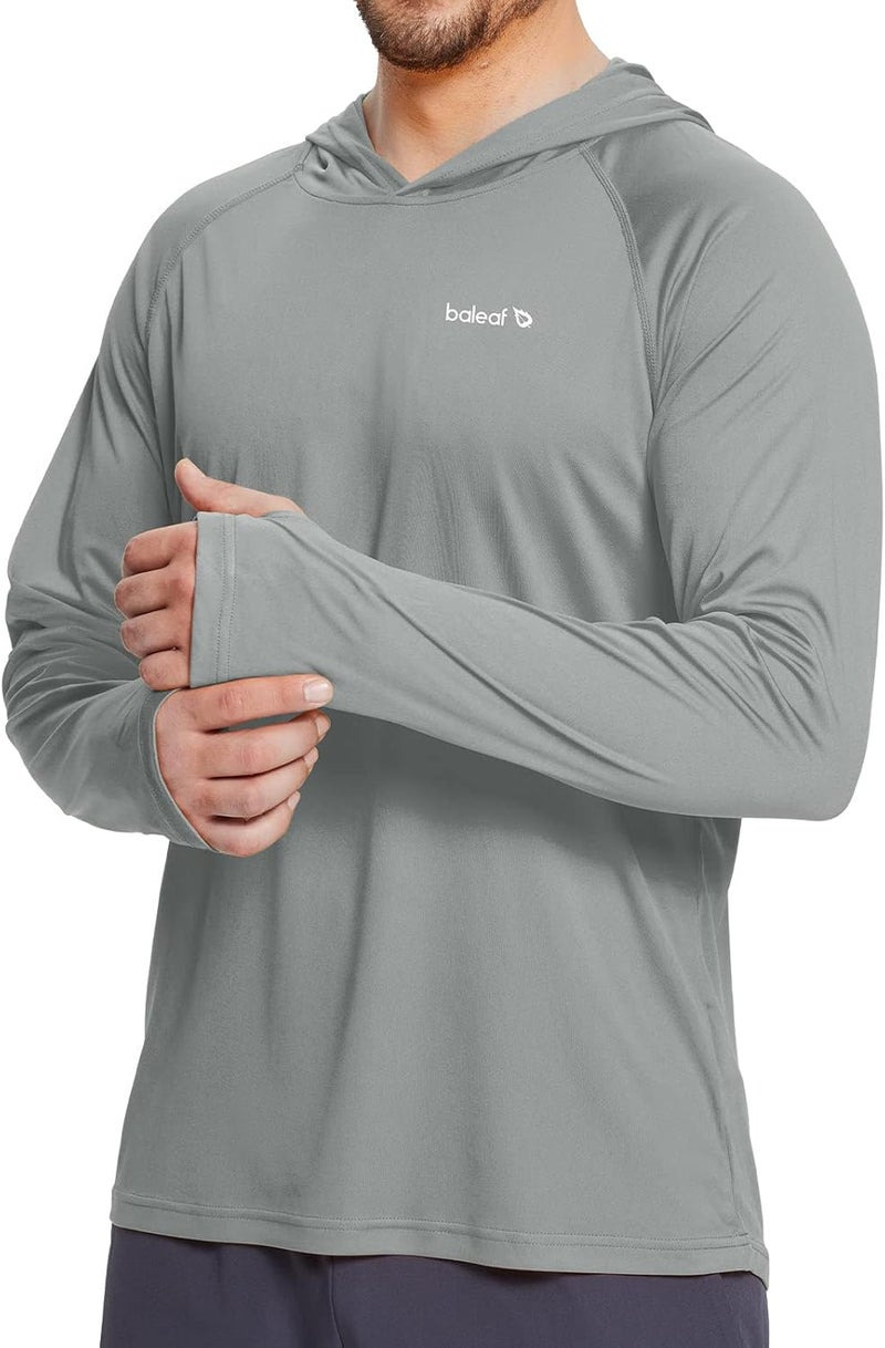 BALEAF Men's Sun Protection Hoodie Shirt UPF 50+ Long Sleeve UV SPF T-Shirts Rash Guard Fishing Swimming Lightweight - Image 1