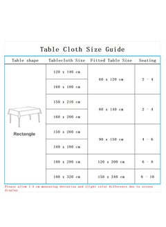 Bluejw 1-Piece Solid Pattern Table Cloth Bule  - Image 4