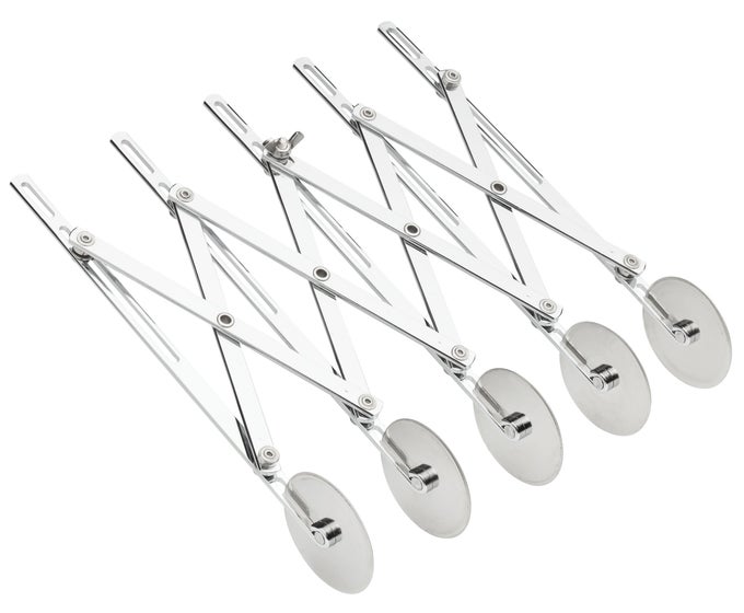 FANTES EXPANDABLE 5WHEEL STAINLESS STEEL DOUGH CUTTER THE ITALIAN MARKET ORIGINAL SINCE 1906