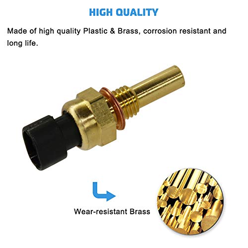 A ABIGAIL Engine Coolant Temperature Sensor Compatible with Chevy Avalanche Impala Trailblazer Suburban 1500 2500 HD Express Silverado GMC Envoy Sierra Yukon Savana Saturn 19236568 213-4514 213-4333 - Image 2