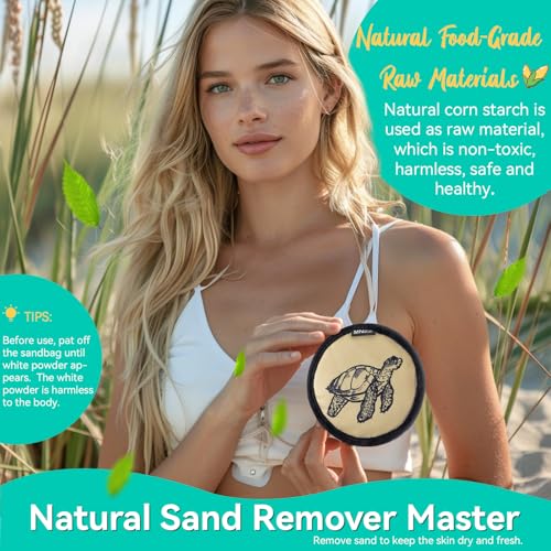 MNZZ Beach Sand Remover Quick Dry Bag Lightweight Eraser Pouch for Blanket Towel Chair Tent Shovel Toy Hat Shell Umbrella Canopy Shade Travel Hiking Outdoor Pool Essentials Accessory - Image 3