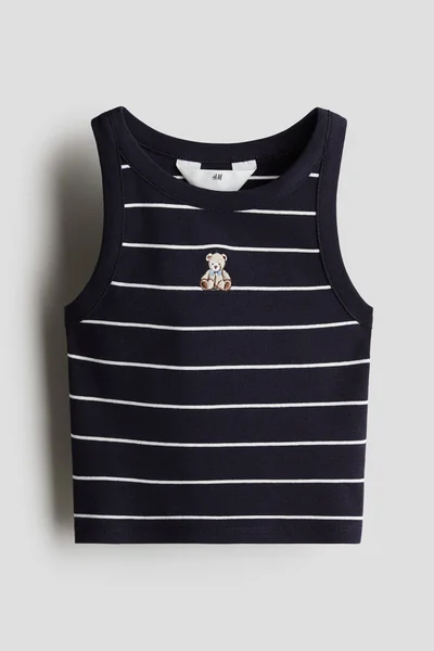 H&M Printed cotton vest top