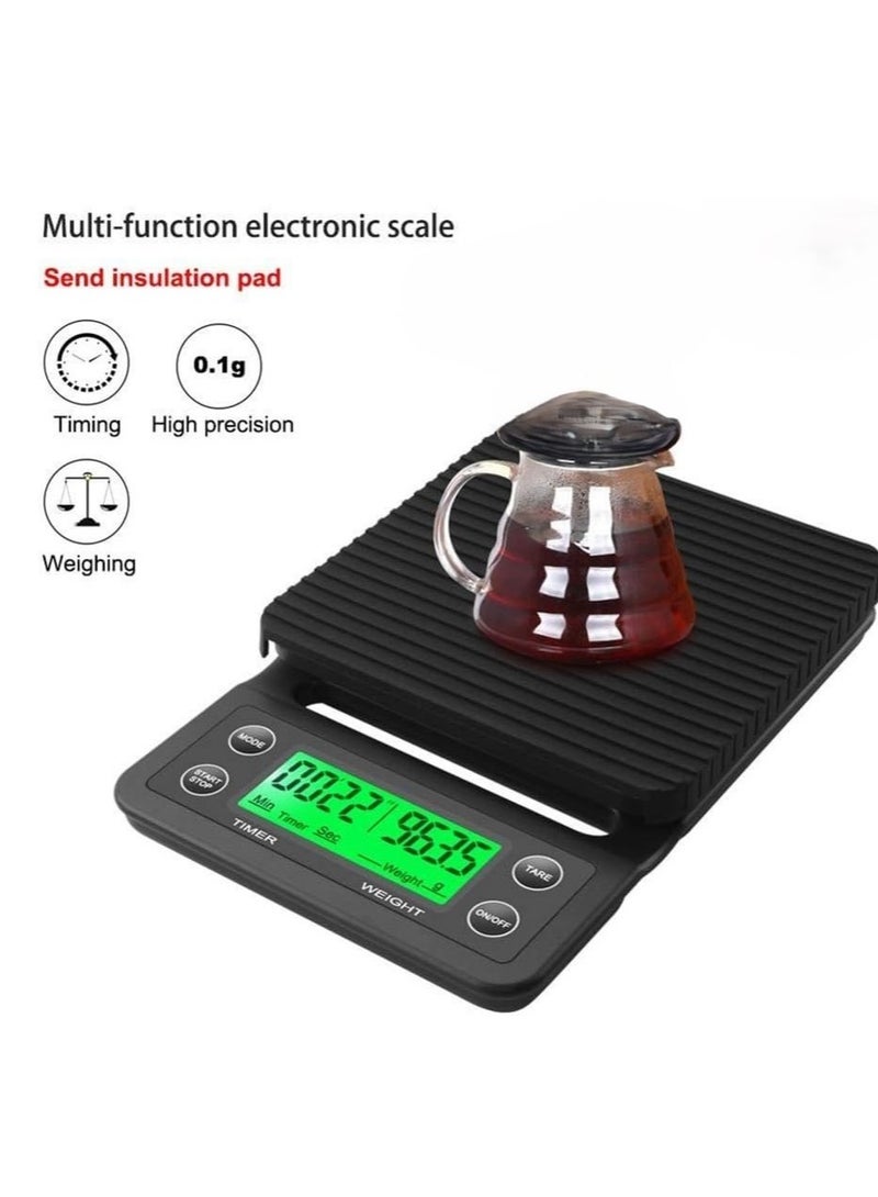 DLC Coffee Maker Set Alfar V60 10-Piece with Dripper, Grinder, Kettle, Scale, Mug & More - Complete Pour-Over Kit with Thermometer & Carrying Bag - Image 5