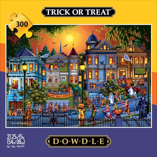 Buffalo Games - 300 Piece Dowdle Halloween and Fall Jigsaw Puzzle - Challenging Puzzles for Adults - Large Pieces - Finished Size 21.25 x 15 inches - Image 2
