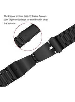 O Ozone Straps for Mi Band 7 Pro Stainless Steel Metal Bracelet for Xiaomi Mi Band 7 Pro Smart Wristbands Replacement Watchbands Accessories for Men Women -Black  - Image 4