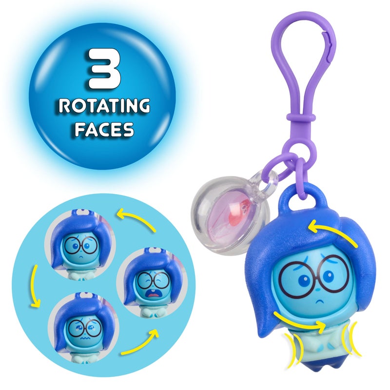 Just Play Inside Out 2 Fidget Figure Keychains - Sadness, Holiday Stocking Stuffers, Gifts, Presents, Kids Toys for Ages 3 Up by Just Play - Image 3
