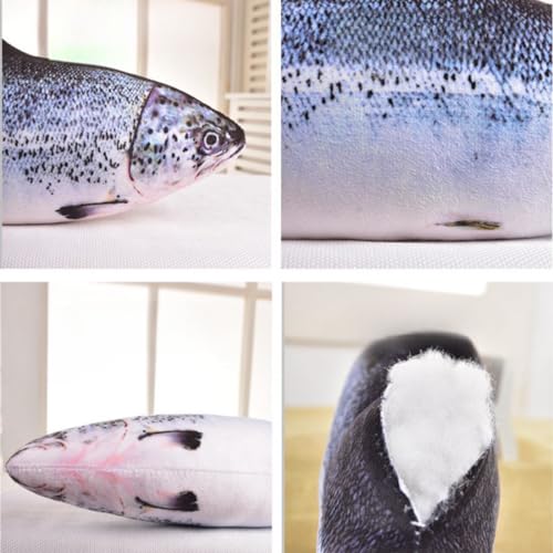 OPHRBU 315 Inch Simulation Fish Plush Toy Pillow Soft Fish Cushion Pillow Stuffed Animal Toy for Cat Pets or Kids Birthday Gifts - Image 5