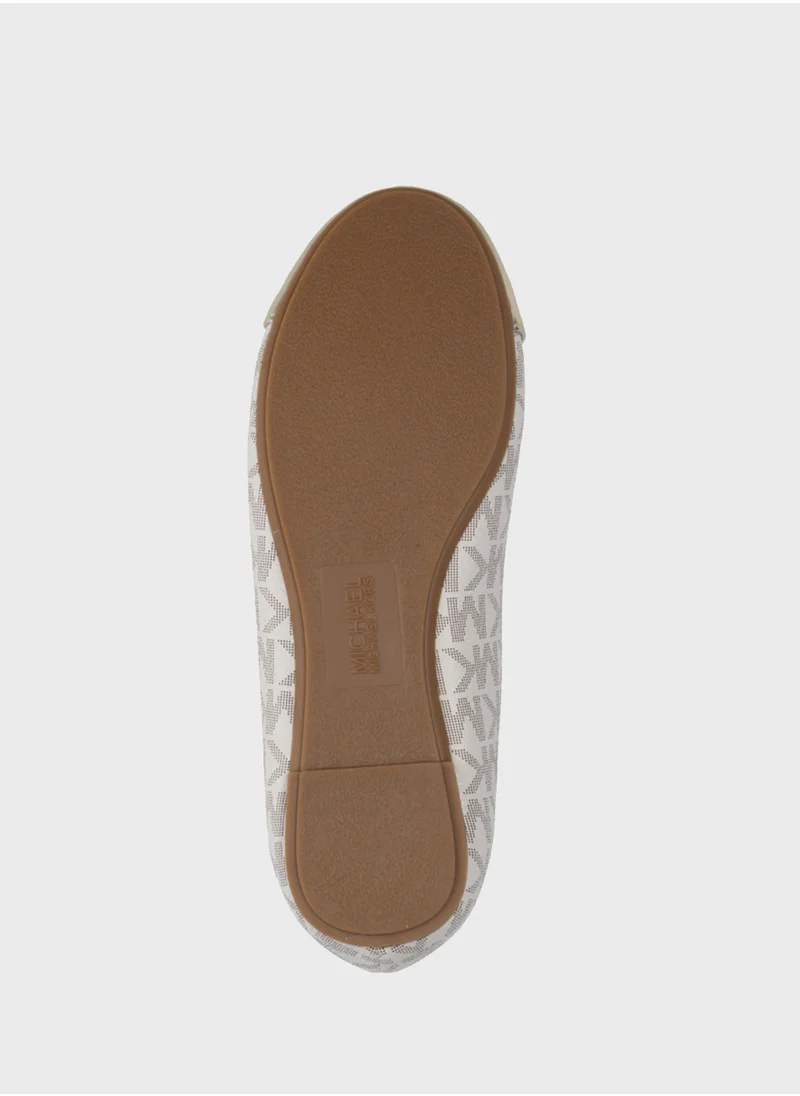 مايكل كورس Kids Kenya Bow Low Ballerinas