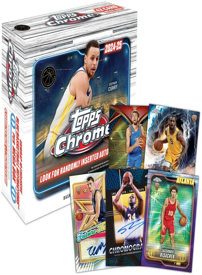 Topps 2024-25 Topps Chrome Basketball - Factory Sealed - Mega Box - Image 2