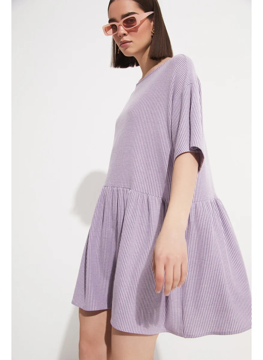 جون Cotton Flounce Dress