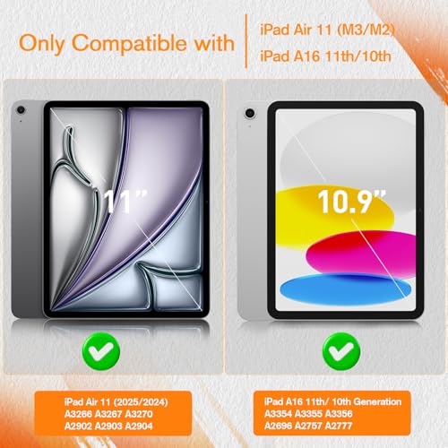 KCT 2 Pack Paperfeel Screen Protector Compatible with iPad A16 11th Generation 2025 11 inch/iPad 10th Generation 2022 10.9 inch & iPad Air 11 inch M3 2025 & M2 2024, Write as Real Paper, Anti Glare - Image 2