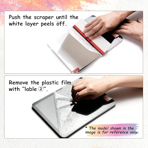 KCT 2 Pack Paperfeel Screen Protector Compatible with iPad A16 11th Generation 2025 11 inch/iPad 10th Generation 2022 10.9 inch & iPad Air 11 inch M3 2025 & M2 2024, Write as Real Paper, Anti Glare - Image 3