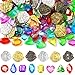 MARFOREVER 180 PCS Pirate Treasure Pool Gems Toys Dive Toys Set 120 Pool Gems Diamonds and 60 Plastic Gold Coins Summer Throw Diving Toys for Boys Girls Water Beach Sand Pirate Party Supplies Favors - Image 2