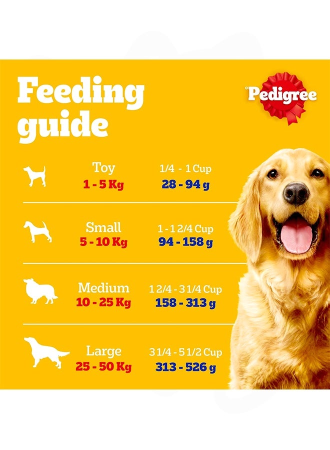 Pedigree Beef And Vegetables Adult Dry Dog Food - 3KG - Image 4