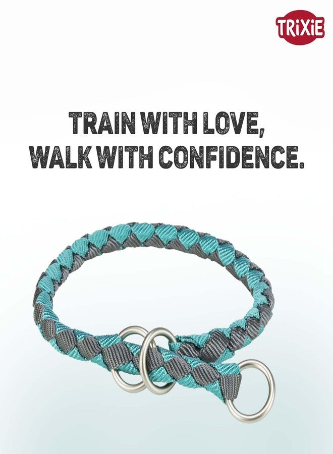 تريكسي طوق تريكسي كافو شبه الخانق للكلاب | طوق حبل قوي ومتين مع سلسلة شبه خانقة مطلية بالكروم | أداة تدريب آمنة لمنع الشد | مقاس مريح (بترولي/أخضر فاتح، متوسط) - Image 2