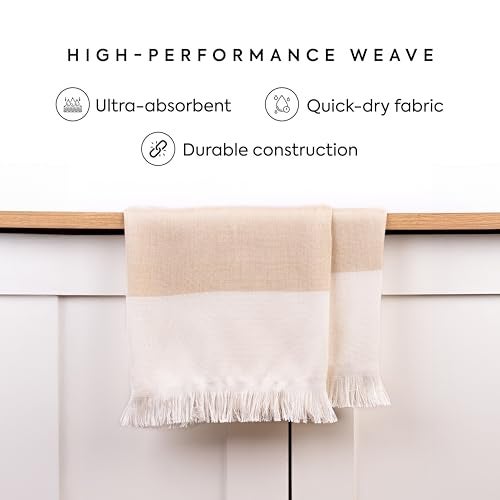 HABER 100% Bamboo Bath Towel (150 x 75 cm) – Ultra-Absorbent, 3X Softer Than Cotton, Quick Dry & Lightweight Large Eco-Friendly Towel for Bath, Gym & Travel – Sand Pack of 1 - Image 3