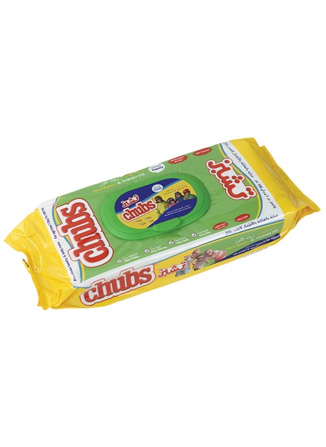 Chubs Family Wipes Flow Pack 40`s- Almond & Shea Butter  - Image 1