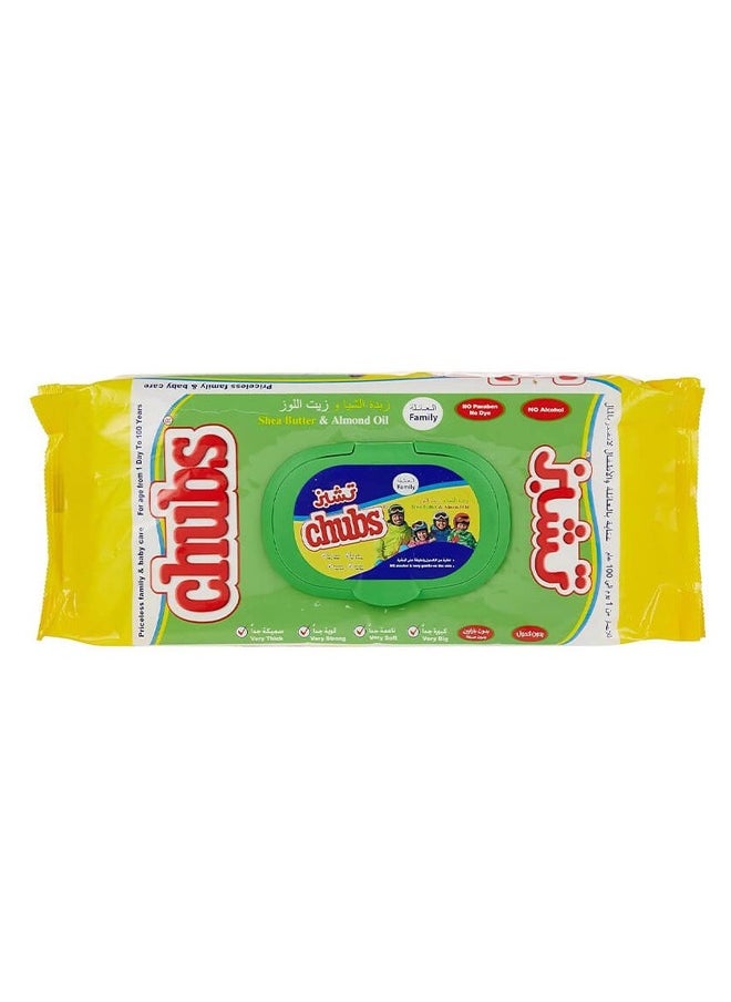 Chubs Family Wipes Flow Pack 40`s- Almond & Shea Butter  - Image 2