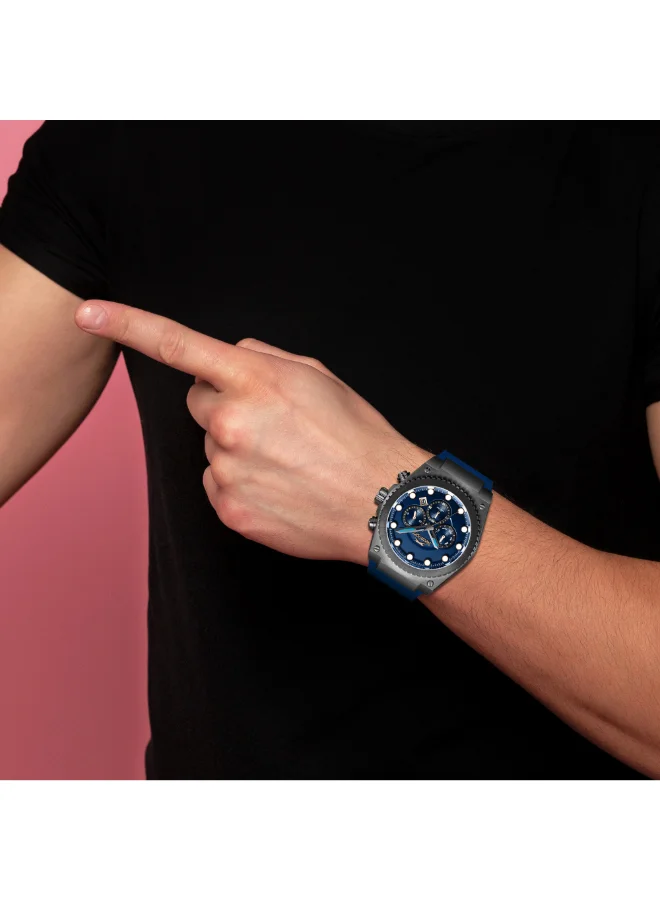 Slazenger  Slazenger Men's Multifunction Dark Blue Dial Watch - SL.9.2568.2.699  | Best Price UAE