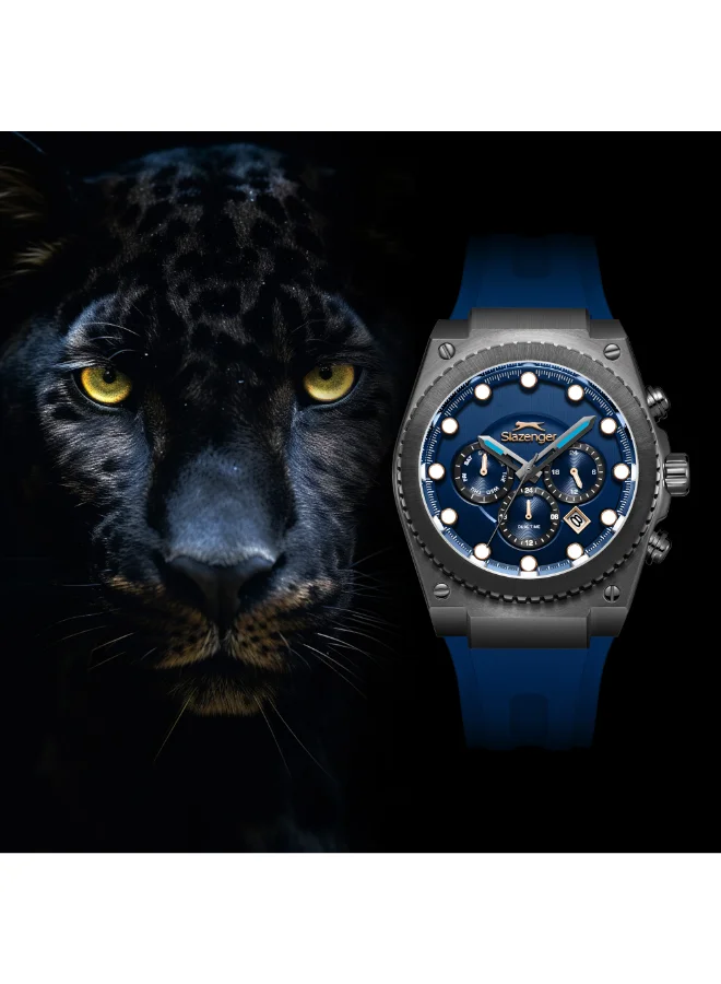 Slazenger  Slazenger Men's Multifunction Dark Blue Dial Watch - SL.9.2568.2.699  | Best Price UAE