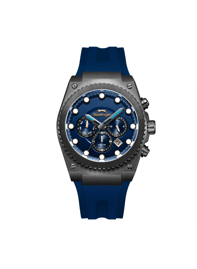 Slazenger Men's Multifunction Dark Blue Dial Watch - SL.9.2568.2.699