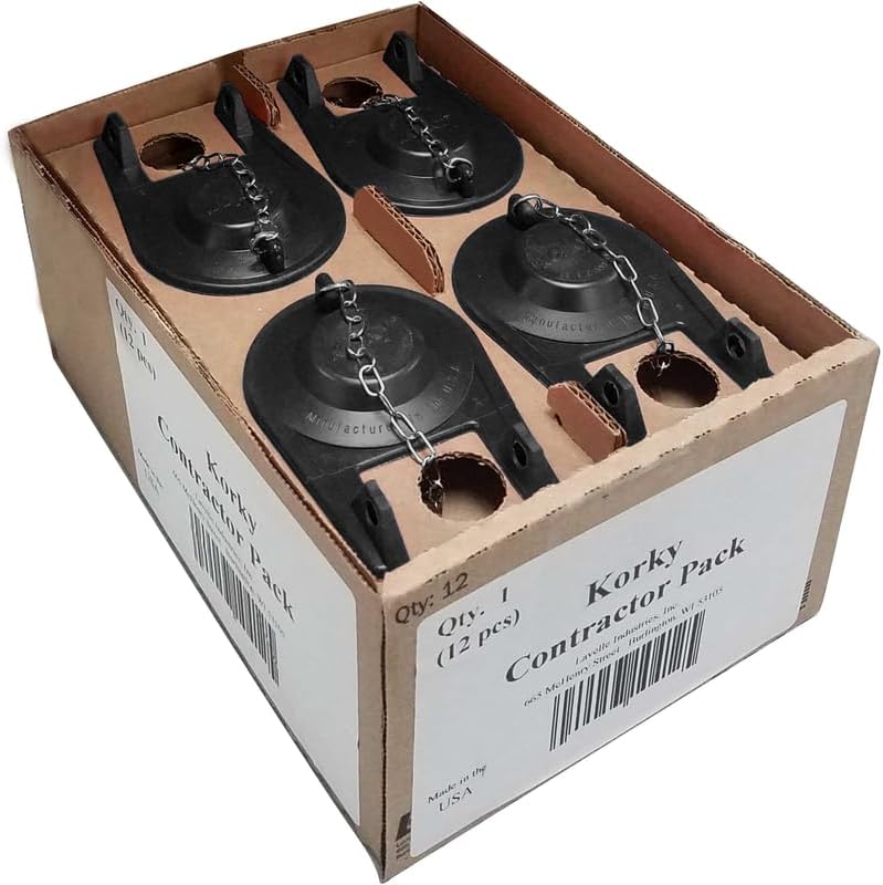 Korky Toilet Flapper Black Rubber for Universal 2 in - Image 3