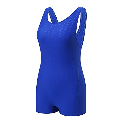 J·E Sterguard J.E Sterguard Athletic Girls' One Piece Swimsuit, Girls Bathing Suits,Competition Blue Girl Swimsuits Size 10-12 1880Q - Image 2