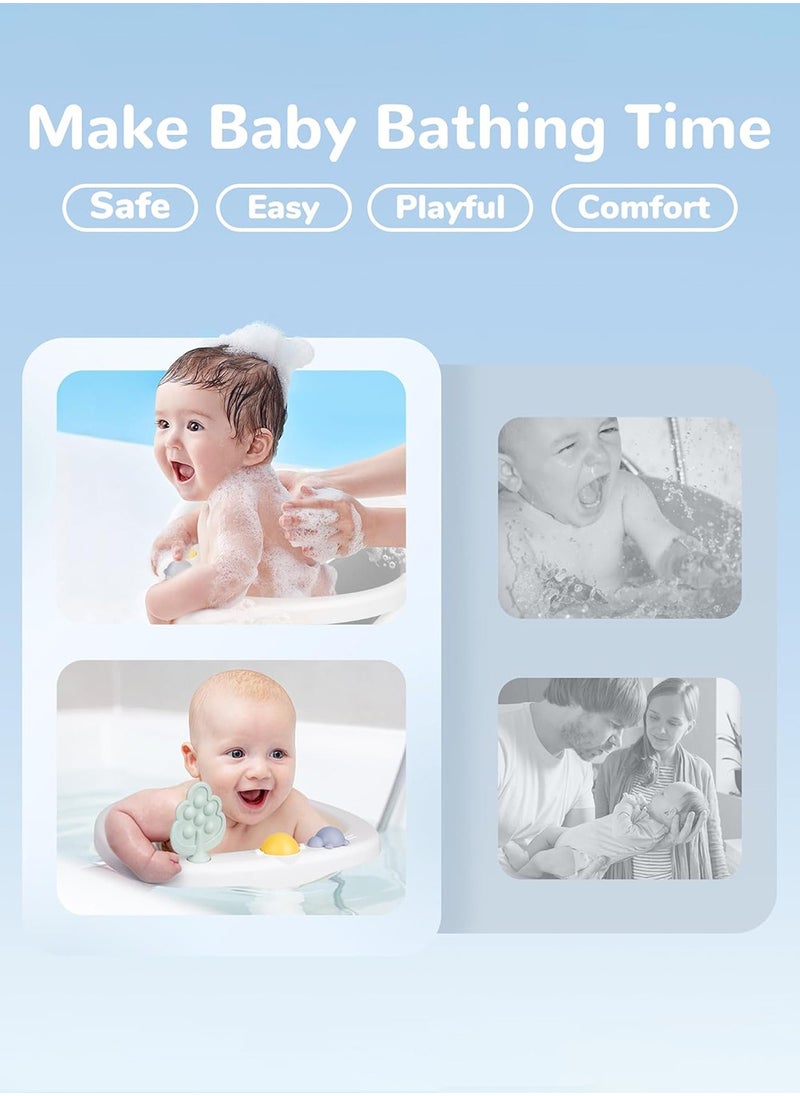 LENND Baby Bath Seat for Babies 6 Months & Up, Non-Slip Toddler Bath Seat for Baby Sitting Up, Safe Baby Bath tub Seat with Suction Cups, Soft Cushion, Baby Bath  - Image 4