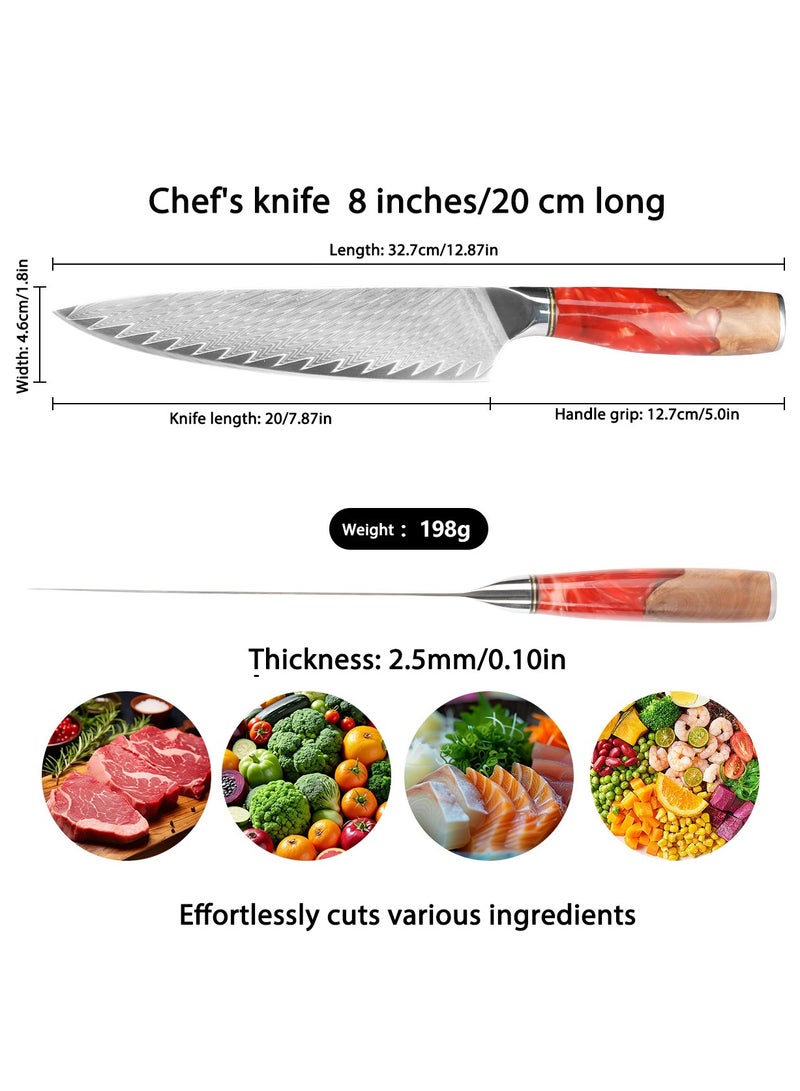 Damascus Knife Home Professional Chef Knife Kitchen Knife 8-inch Suitable for Home Professional Kitchen Restaurant - Image 2