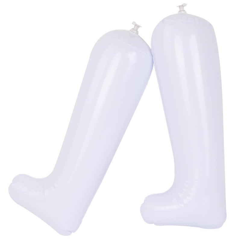 kilofly 12" Inflatable Boot Shapers Stretchers [Set of 3/6 Pairs] White