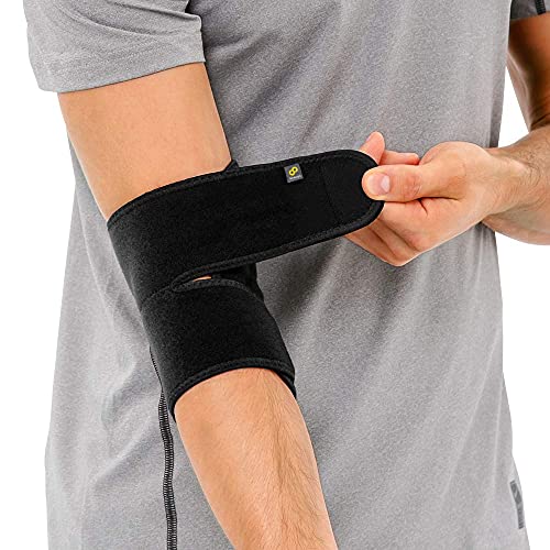 serveuttam� Elbow Support for Gym (1pc) - Elbow Brace for Men Women Workout | Elbow Compression Sleeves for Tendonitis Pain Relief, Tennis, Volleyball, Cricket - Elbow Pain (Black) - Image 1
