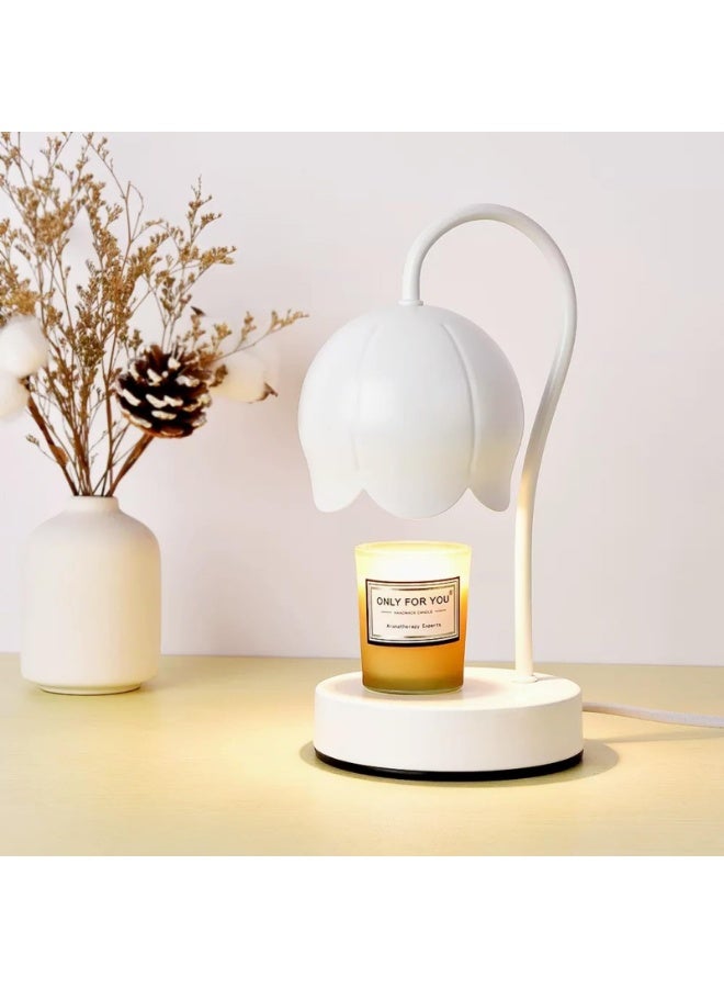 Arabest Candle Warmer Lamp, Dimmable Candle Wax Melting Light with 2 Bulbs, Metal Lampshade&Non-slip Metal Base, for Home Decoration, Gifts - Image 1