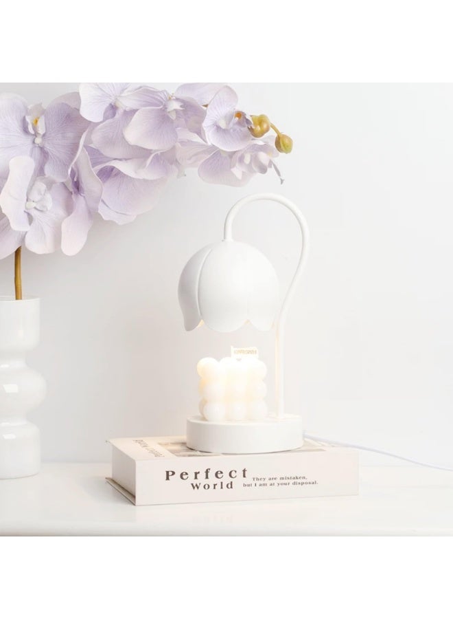 Arabest Candle Warmer Lamp, Dimmable Candle Wax Melting Light with 2 Bulbs, Metal Lampshade&Non-slip Metal Base, for Home Decoration, Gifts - Image 2