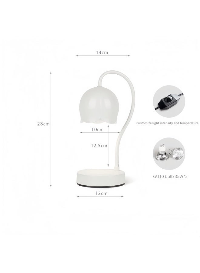 Arabest Candle Warmer Lamp, Dimmable Candle Wax Melting Light with 2 Bulbs, Metal Lampshade&Non-slip Metal Base, for Home Decoration, Gifts - Image 3