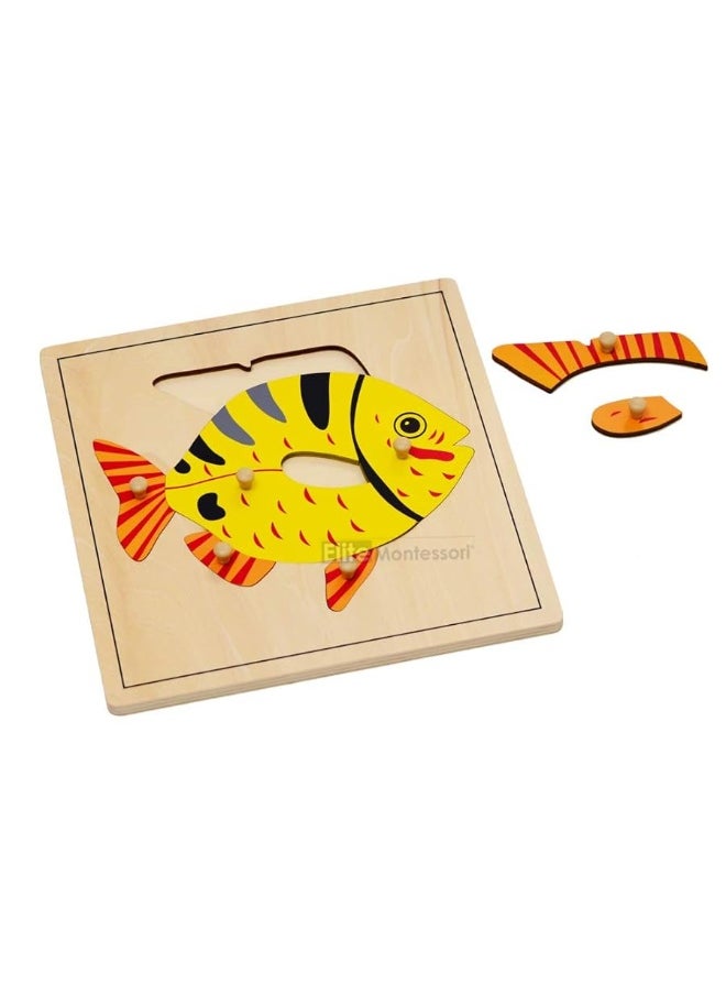 Elite Montessori Elite Montessori Fish Puzzle Preschool Learning Material  - Image 2