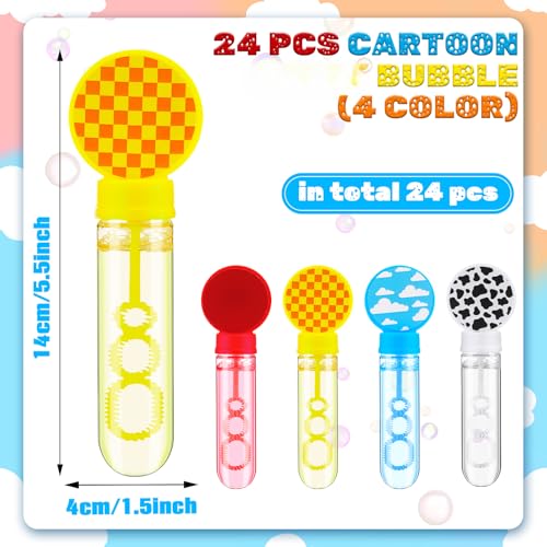 Rotatingpals 24 Pack Bulk Bubble Wands Cartoon Party Supplies Theme Birthday Party Supply Cartoon Theme Birthday Bag Stuffers Supplies Decorations for AdultsToy Inspire GameWand - Image 5