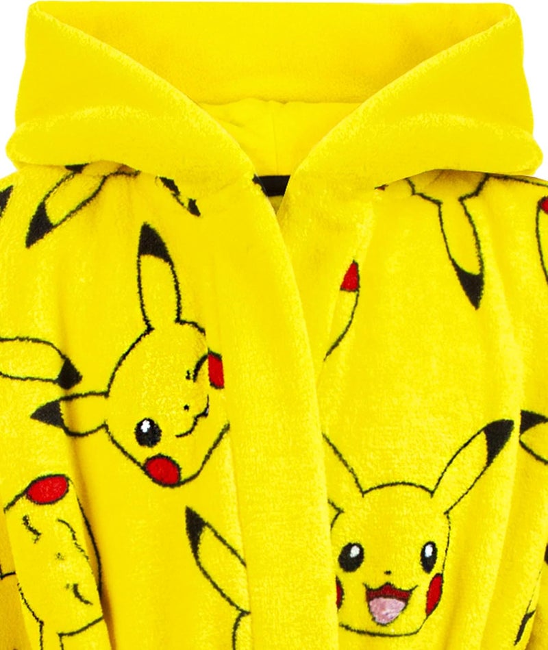 Pokémon Store Pokemon Dressing Gown Kids Boys Girls Pikachu 3D Ears Pjs Bathrobe - Image 2