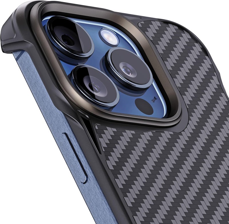 Rebel Case for iPhone 15 Pro [Flex Series] Exposed Sides Comfort, Aramid Fiber, Strong MagSafe Compatible, Shockproof Corners, Metal Lens, Protective Frameless Design, 6.1 Inch Phone 2023 (Flex) - Image 2