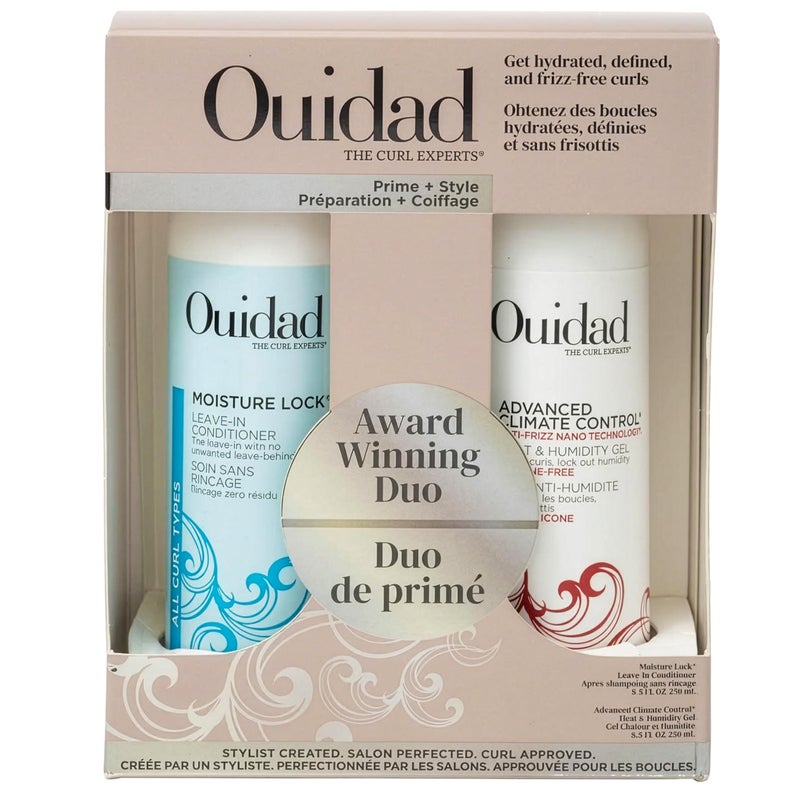 Ouidad Advanced Climate Control Heat & Humidity Gel & Leave In Conditioner Styling Kit, 8.5 fl oz, Flexible, Long-Lasting & Frizz-Free Curls, Sulfates, Parabens & Cruelty-Free Curly Hair Products - Image 1