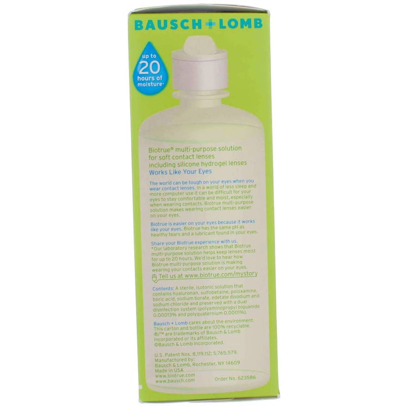Biotrue Bausch + Lomb Biotrue Multi-Purpose Solution - 10 oz, Pack of 4 - Image 3