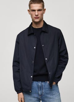 Mango Man Casual Regular Fit Technical Fabric Jacket  - Image 1
