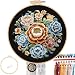 FONNUY Floral Embroidery Kit Cross Stitch Kits for Beginners Handmade Crafts with Printed Patterns for Beginner Adults Easy to Follow Color Thread Needlework 8 Hoop Petals Unfurling - Image 2