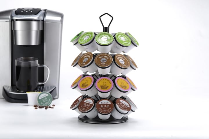 Rice rat K-Cup Storage Coffee Capsules Pod Holder Carousel Capsule Display Storage for k-cup (36 pods-4 tiers) - Image 3