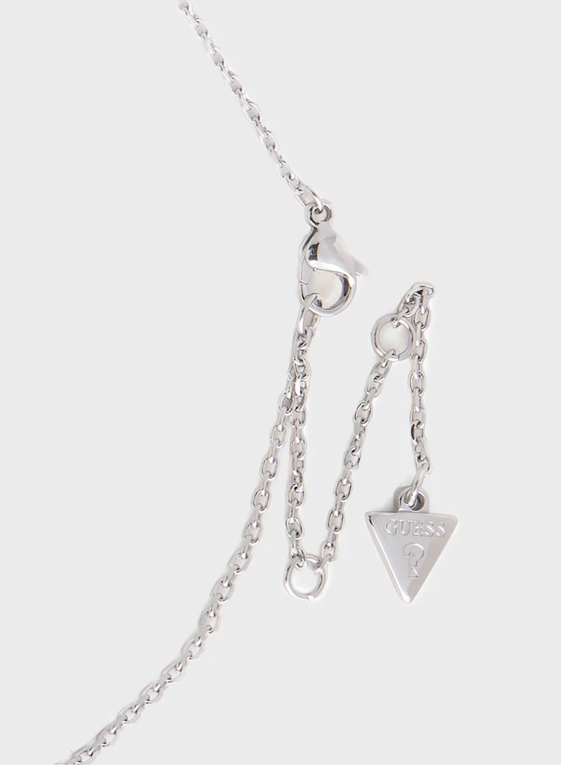 GUESS Pendent Drop Detail Long Necklace