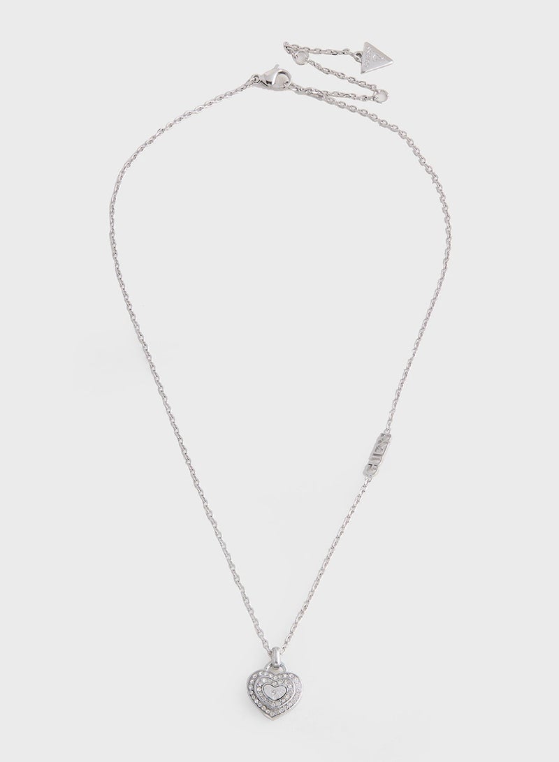 GUESS Pendent Drop Detail Long Necklace - Image 2
