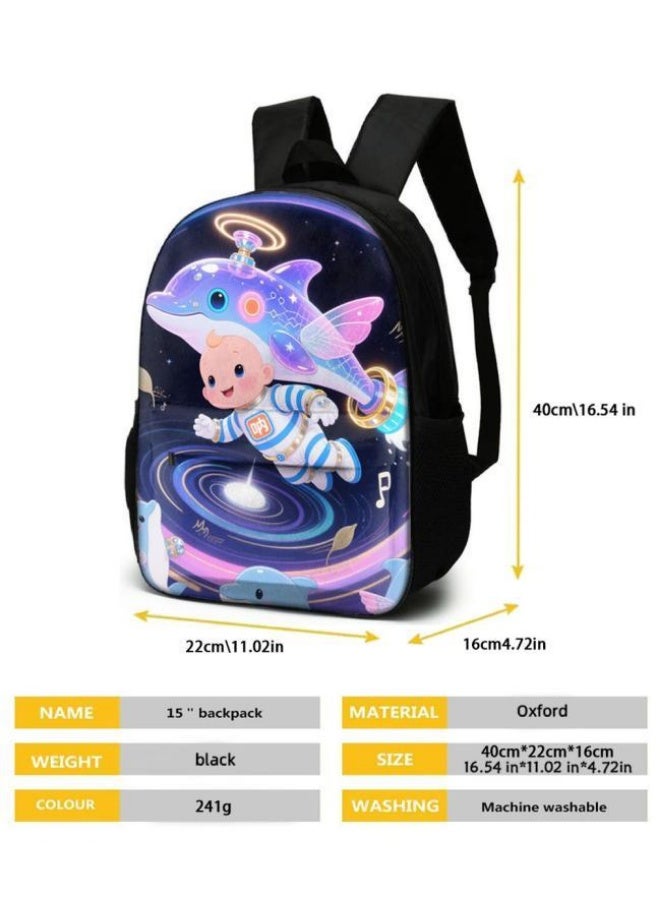 واضح من النار حقيبة ظهر + حقيبة يد + حقيبة قرطاسية | هدية موسم العودة إلى المدرسة / عطلة | مجموعة حقيبة كرتونية من ثلاث قطع، سهلة التعامل مع المناسبات المختلفة (الطلاب والأطفال ونزهات الأصدقاء وتسلق الجبال والمدرسة وما إلى ذلك) - 45 - Image 5