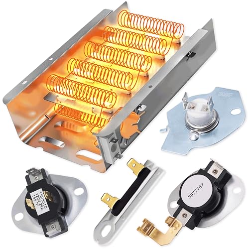 BlueStars [2025 Upgraded] 279838 WED4815EW1 Heating Element For Whirlpool Dryer WED6200SW1 WED5000DW2 WED5300VW0 WED4800BQ1 Maytag MEDC215EW1 MEDX655DW1 Amana NED4655EW1 Roper Admiral Kenmore 70 80 Model 110 - Image 1